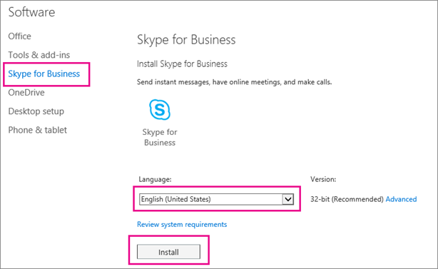 skype for business on the mac
